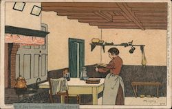 Nº 9 - Les Tartines (Intérieur à Ruysbroeck) Postcard