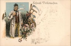 Schwab Volkstrachten Postcard