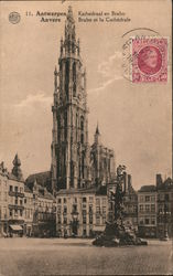 Anvers Brabo et la Cathédrale Postcard