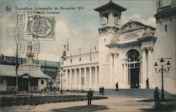 Building for the French Colonies Brussels, Belgium Exposition Postcard Postcard Postcard