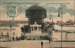 Exposition Universelle Bruxelles 1910. Vues d'ensamble Attractions et Arbre Gésant Postcard