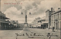 Looking Along Summer Street Postcard