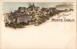 Souvenir de Monte Carlo Postcard
