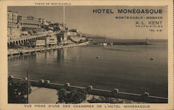 Hotel Monégasque, Monte-Carlo-Monaco Postcard