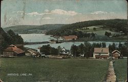 Harveys Lake Back Mountain, PA Postcard Postcard Postcard