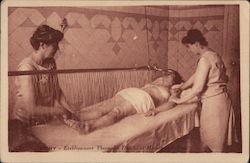 Nude Woman, Spa Treatment Postcard