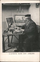 L'Auteur Dans Son Atelier Postcard