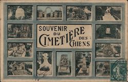 Souvenir du Cimitiere des Chiens Postcard