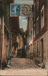 La Rue des Chats Troyes, France Postcard Postcard Postcard