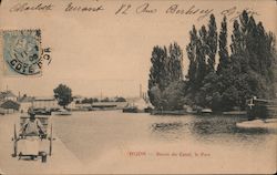 Dijon - Basin du Canal, le Port Postcard