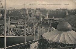 Luna Park - Vue générale prise de I'Observatoire Postcard