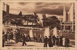 Jardins et Bassins du Trocadéro Postcard