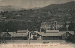 Carte Officielle de l'Exposition Cantonale Valaisanne Postcard