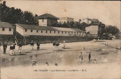 Les Sablettes - Les Bains Postcard