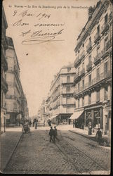 Nantes--La Rue de Strasbourg pres de la Haute-Grande Postcard