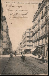 Nantes--La Rue de Strasbourg pres de la Haute-Grande France Postcard Postcard Postcard