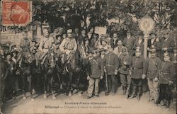 Chasseurs à Chevaul et Gendarmes Allemands Postcard