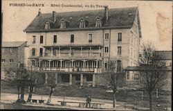 Hôtel Continental Vu du Tennis Forges-les-Eaux, France Postcard Postcard Postcard