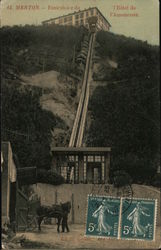 MENTON - Funiculaire Postcard