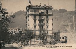 Hôtel de Jaman et Chemin de fer de Montreux-Oberland Bernois Postcard
