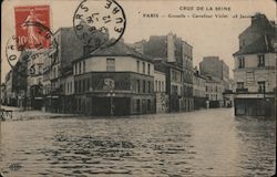 Crue de la Seine Paris, France Postcard Postcard Postcard