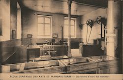 École Centrale des Arts et Manufactures - Laboratoire d'essais des Matériaux Postcard