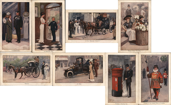 Set of 8: British People Series 1072