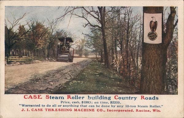Case - Steam Roller Building Country Roads
