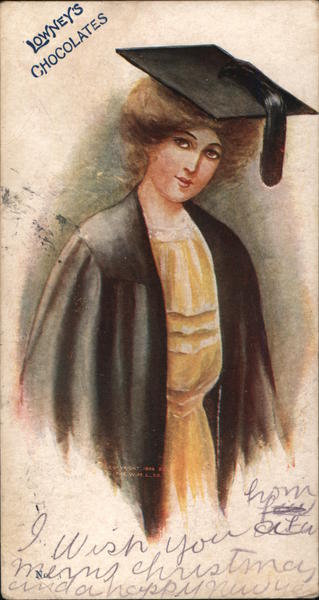 Lowney's Chocolates - A Graduating Woman Women