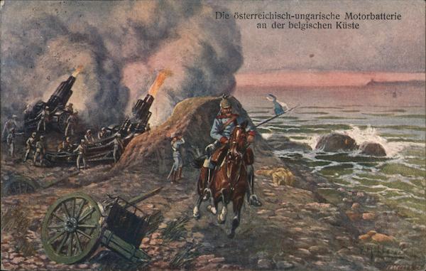 Die Österreichisch-Ungarische Motorbatterie An Der Belgischen Küste Germany