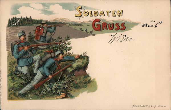 Soldaten Gruss - Military Men on the Watch World War I