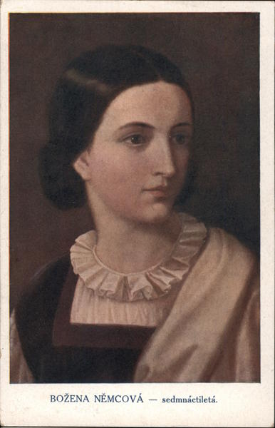 Portrait of Božena Němcová, Czech Writer Women