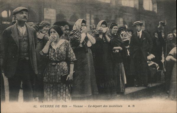 Guerre de 1914 - Le Départ des Mobilisés France