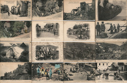 Lot of 16: French WWI Scenes Postcard