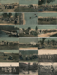Lot of 18: French Military Maneuvers Postcard