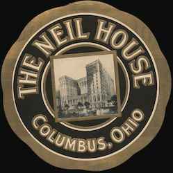 The Neil House Columbus, OH Luggage Label Luggage Label Luggage Label