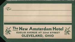The New Amsterdam Hotel, Euclid Avenue at 22nd Street Cleveland, OH Luggage Label Luggage Label Luggage Label