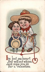 I've Lost Me Heart But Will Not Whine, Jest Rope You In Fer a Valentine. Couples Postcard Postcard Postcard