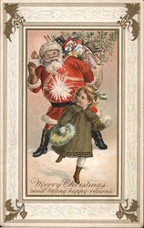 Merry Christmas and Many Happy Returns Postcard
