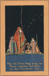 May The Three Magi Bring You Peace, Comfort and Hope On This Christmas Day. Postcard