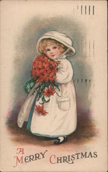 A Lone Children - A Merry Christmas Ellen Clapsaddle Postcard Postcard Postcard