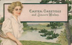 Easter Greetings and Sincere Wishes Postcard Postcard Postcard