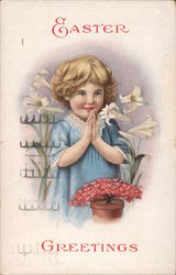 Easter Greetings Postcard