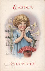 Easter Greetings Postcard