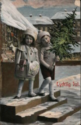 Two Kids and a Tree - Çyckilg Lul. Postcard