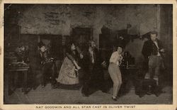 Nat Goodwin And all Star Cast In Oliver Twist Theatre Postcard Postcard Postcard