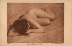 Nude Woman Lying Down Postcard
