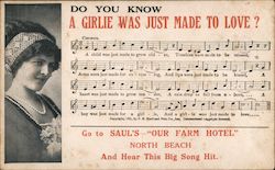 Do You Know a Girlie Was Just Made to Love? Postcard