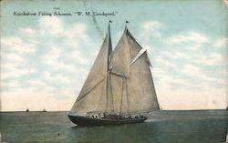 Knockabout Fishing Schooner W.M. Goodspeed Postcard