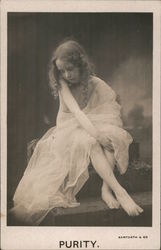 Purity - A Photo of a Lone Girl Postcard